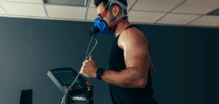 man doing vo2 max testing