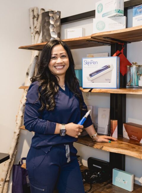 Dr. Chrystal with skin rejeuvenation kit