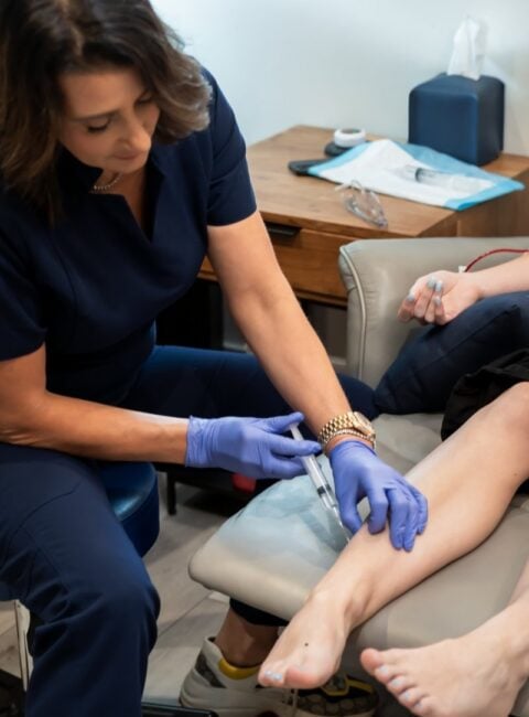 Dr Renee Young Injecting pain medication