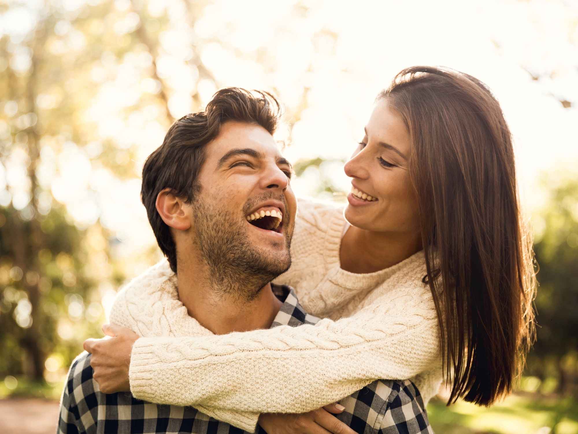 Happy couple enjoying time together